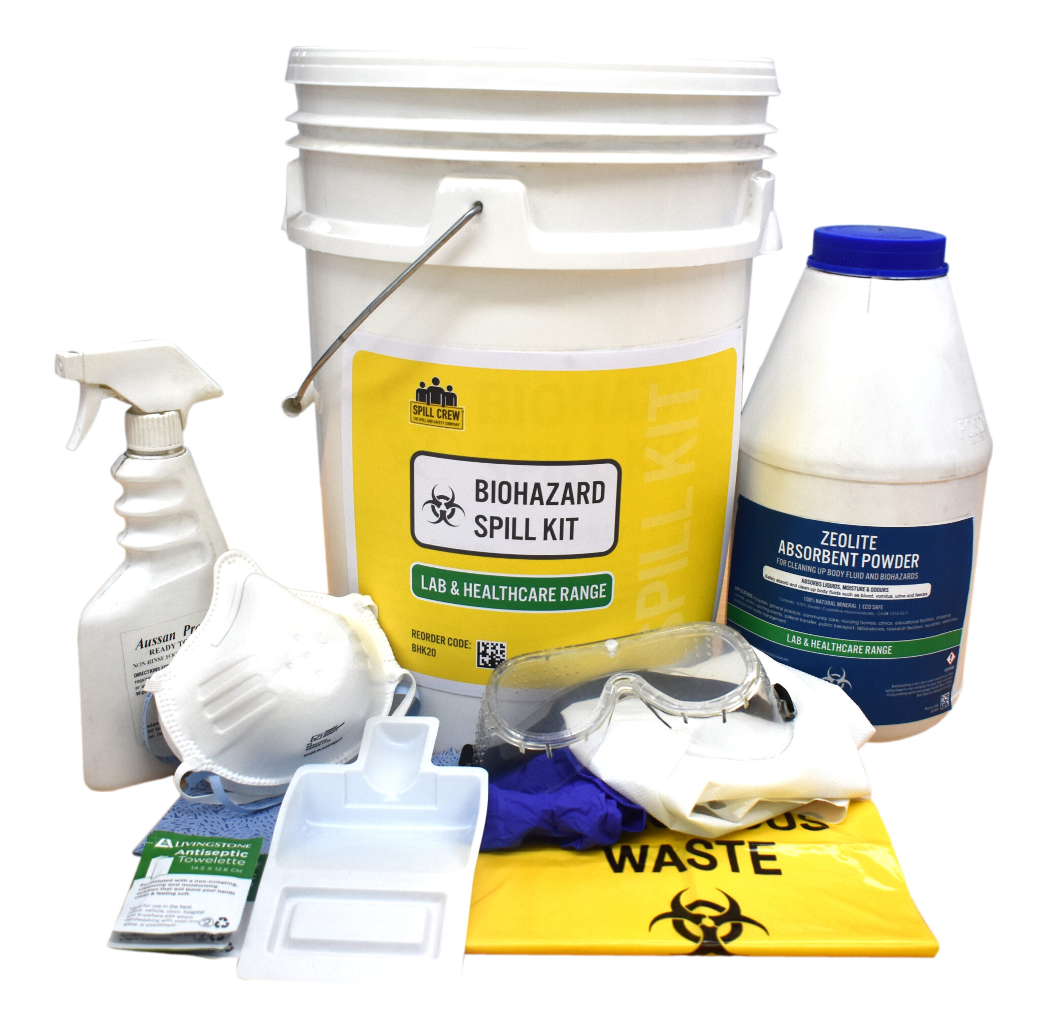 Biohazard spill kits Chemical spills Lab & healthcare Spill Crew