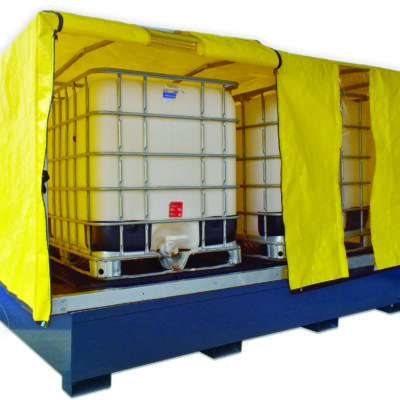 Double IBC drum bund cover