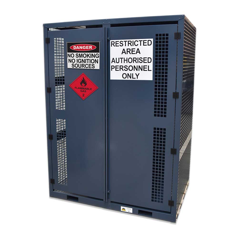 High Pressure Gas Cylinder Storage Cage - 18 bottle