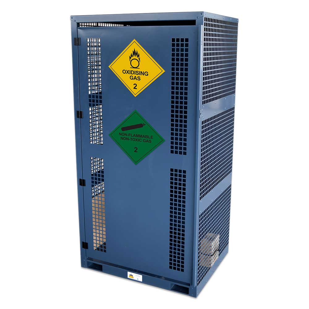 High Pressure Gas Cylinder Storage Cage - 9 bottle