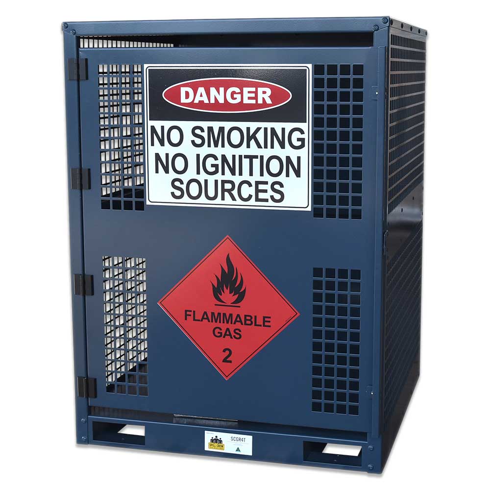 Gas Cylinder Storage Cage - 4 Bottle Forklift